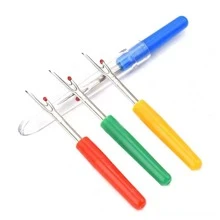 1入組/2入組/4入組/8入組縫紉線切割器拆縫器，符合人體工學的手柄，用於可選的拆線器，適用於縫紉/手工拆線工具（顏色：隨機） - 彩色 - 查看 2