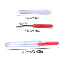 1入組/2入組/4入組/8入組縫紉線切割器拆縫器，符合人體工學的手柄，用於可選的拆線器，適用於縫紉/手工拆線工具（顏色：隨機） - 彩色 - 查看 5