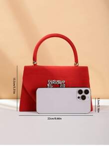 REMANLAND Long lanh Bling, Sáng bóng quyến rũ, Thanh lịch, Tinh tế Long lanh, Sáng bóng, Sang trọng, Quyến rũ, Thanh lịch, Tinh tế 1 chiếc Túi ly hợp buổi tối nhung sáng bóng thanh lịch và thời trang dành cho các cô gái, phụ nữ, sinh viên đại học, tân binh & công nhân cổ trắng cho bữa tiệc, vũ hội, tiệc cưới Túi xách, Túi buổi tối cho cô gái dự tiệc, phụ nữ, dành cho nữ Hoàn hảo cho bữa tiệc, đám cưới, vũ hội, bữa tối/tiệc, món quà tốt nhất cho phụ nữ - Đỏ - Xem 4