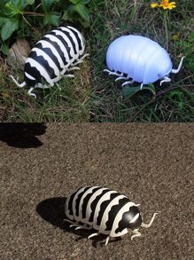 Realista Control Remoto Escarabajo Bola Pillbug Realista Juguete Bromista De Insecto De Gusano Electrónico Animal Para Regalos De Cumpleaños Infantiles (plata) - Blanco - Ver 4