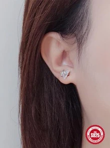 品質耳釘 - 銀色9*9 - 查看 2