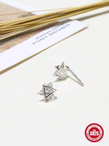 品質耳釘 - 銀色9*9 - 查看 6