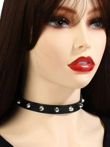 Collar gargantilla negro remache - Negro - Ver 1