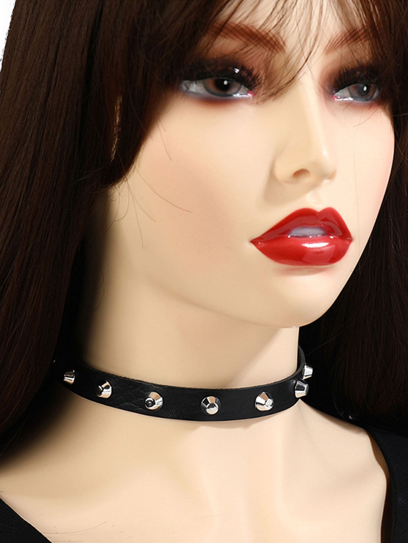 Collar gargantilla negro remache - Negro - Ver 1