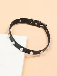 Collar gargantilla negro remache - Negro - Ver 4