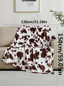 1pc Cow Pattern Blanket - 彩色 - 查看 7
