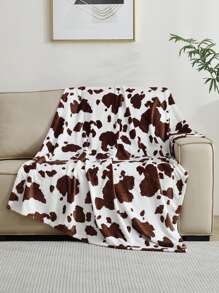 1pc Cow Pattern Blanket - 彩色 - 查看 2