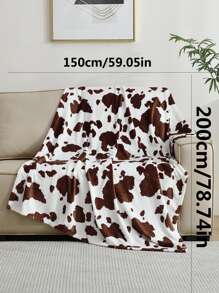 1pc Cow Pattern Blanket - 彩色 - 查看 8