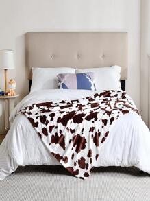 1pc Cow Pattern Blanket - 彩色 - 查看 3
