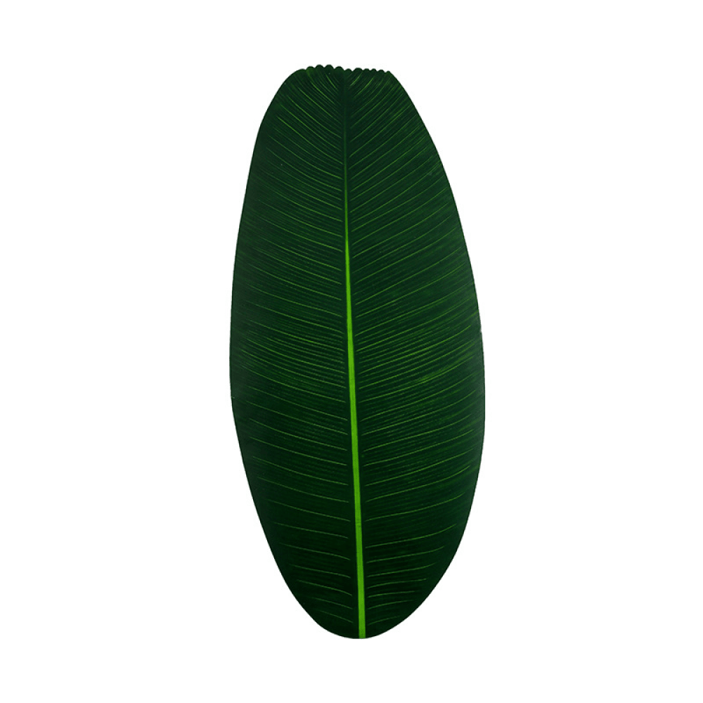1pc Green Banana Leaf Placemat, Tropical Rainforest Style Table Flag