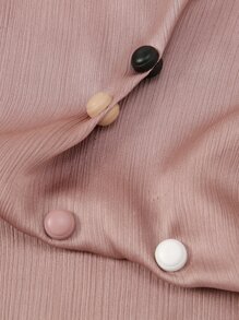 4 件装女士简约设计磁性披肩夹，两用，哑光饰面，强磁闭合，围巾配件 - 彩色 - 查看 3