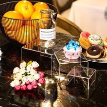 3入組/套亞克力展示架適用於皮膚護理產品,彩妝,玩具和收藏品