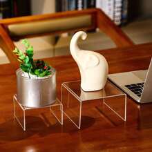 3入組/套亞克力展示架適用於皮膚護理產品,彩妝,玩具和收藏品