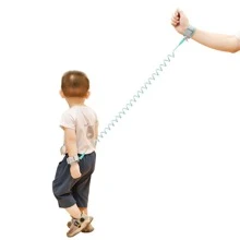1 件婴儿防丢腕带带牵引绳，升级版儿童防丢链伸缩手链 - 綠色 - 查看 5