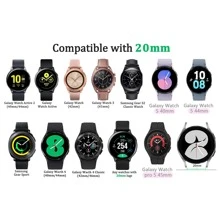 1pc Bracelet de montre  à dégagement rapide, bracelet de montre universel de 20 mm/22 mm compatible avec Samsung Galaxy Watch 5/Watch/Watch 3 41mm/Active 2 40mm 44mm/ Galaxy Watch 46mm/Galaxy Watch 3 45mm - Rose bonbon - Voir 6