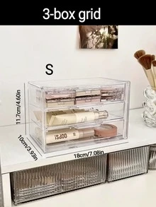 1pc Transparent Jewelry Organizer Box With Dividers For Earrings, Rings, Necklaces, Etc. - Clear - View 5