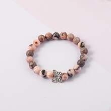 ZZLTAWS 時尚人造水晶串珠蝴蝶手鍊吊飾女士送給朋友的生日禮物