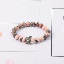 ZZLTAWS 時尚人造水晶串珠蝴蝶手鍊吊飾女士送給朋友的生日禮物