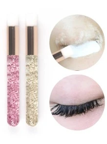 False Eyelash Cleaning Brush - Pink - View 2