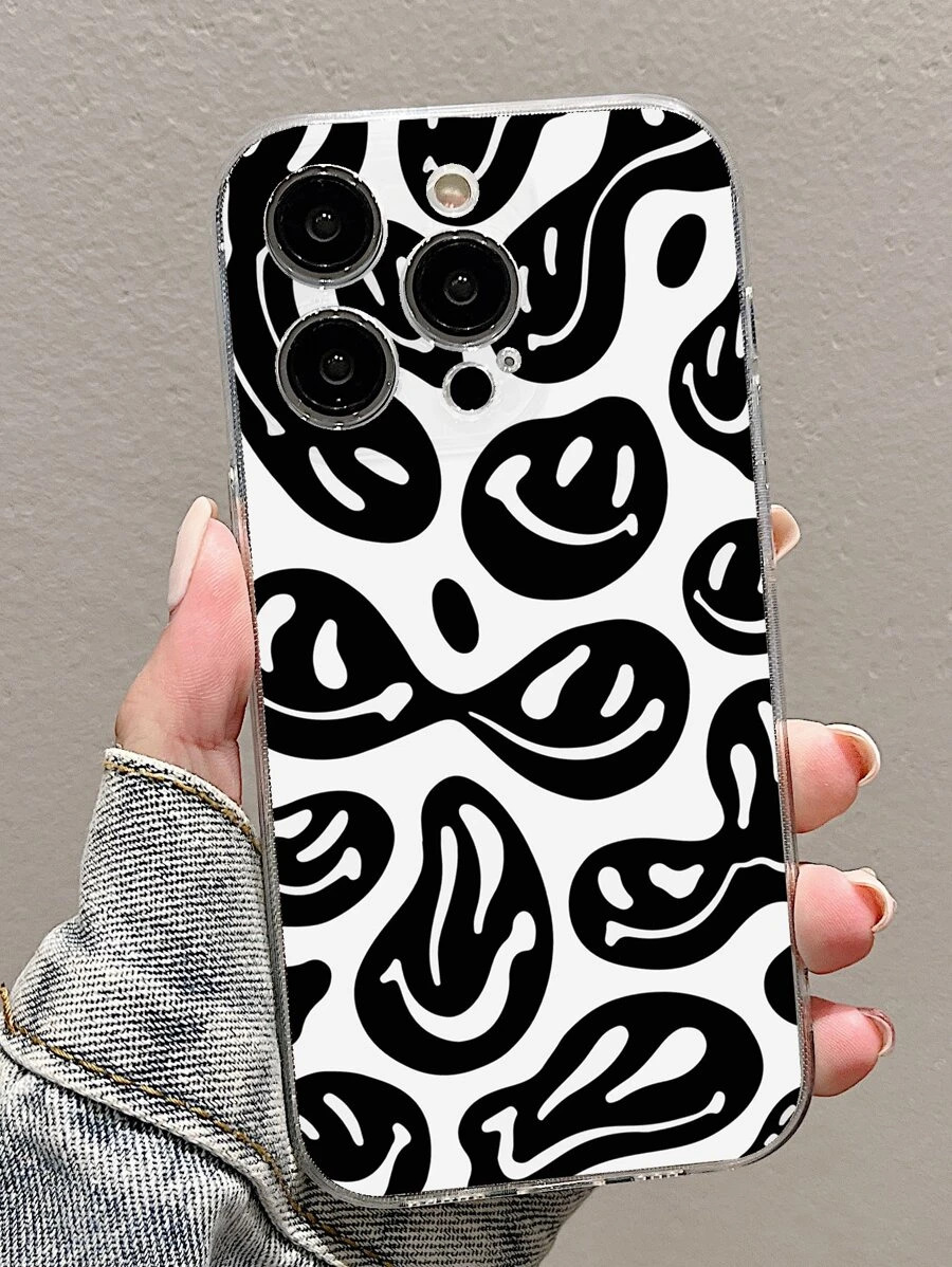 Smile Pattern Phone Case - Multicolor - View 1