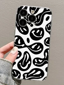 Smile Pattern Phone Case - Multicolor - View 2