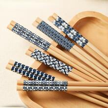 5 Đôi Đũa Nhật Bản Cho Sushi, Đũa Thực Phẩm Chống Trượt, Đũa Trung Quốc Có Thể Tái Sử Dụng, Đồ Ăn, Quà Tặng Dụng Cụ Nhà Bếp, Nhà Bếp, Quà Tặng Giáng Sinh - Nhiều màu - Xem 6