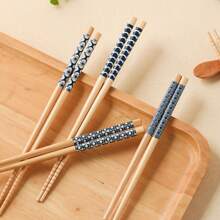 5 Đôi Đũa Nhật Bản Cho Sushi, Đũa Thực Phẩm Chống Trượt, Đũa Trung Quốc Có Thể Tái Sử Dụng, Đồ Ăn, Quà Tặng Dụng Cụ Nhà Bếp, Nhà Bếp, Quà Tặng Giáng Sinh - Nhiều màu - Xem 7