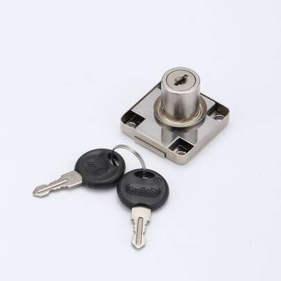 抽屜鎖辦公室鐵櫥櫃鎖旋轉舌頭鎖方形舌頭家具辦公室壁櫥文件櫥櫃鎖車門鎖1套裝