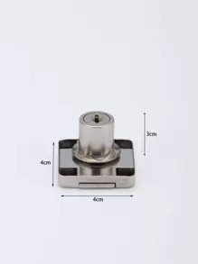 抽屜鎖辦公室鐵櫥櫃鎖旋轉舌頭鎖方形舌頭家具辦公室壁櫥文件櫥櫃鎖車門鎖1套裝 - 銀色 - 查看 2