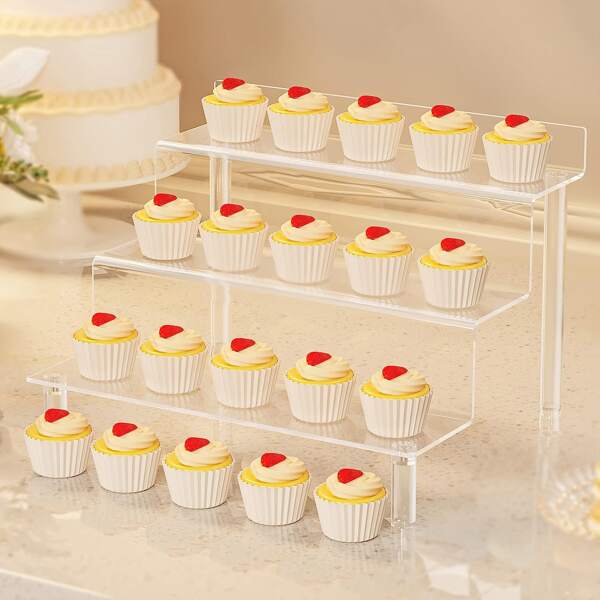 1pc/1Pack 9" Acrylic Risers Display Shelf, Perfume Organizer Stand