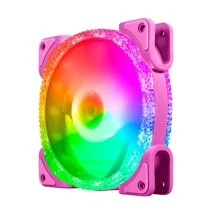 Argb Cpu Cooler Fan Colorful Radiator 12cm Pwm Temperature Control Synchronous Cooling Fan For Computer Chassis - Pink - View 1