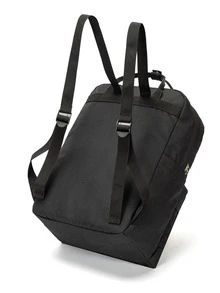 Mochila multifuncional de hombres con con estampado de letra - Negro - Ver 2