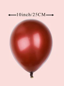 50個裝10寸雙層圓形婚禮加厚氣球紅色婚禮裝飾加厚防爆網石榴紅婚禮場景佈置婚禮用品