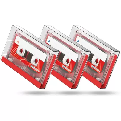 3pcs DIGITNOW Dictating Blank Cassette Tapes Audio Cassettes, Low Noise High Output 60 Minute