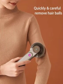 2 En 1 Quitapelusas Eléctrico Para Ropa, Máquina Removedora De Bolitas De Pelusa De Ropa Y Afelpado, Afeitadora De Tela Para Eliminar Bolas De Pelo Y Pelusas - Gris Oscuro - Ver 2