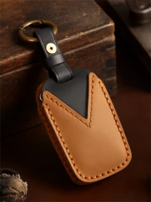 Funda/soporte Marrón Hecho A Mano Para Llaves De Coche Para Modelos Antiguos Rx270/es240/lx570 - Marrón - Ver 2