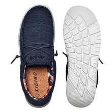 Mens Loafers Slip On Comfortable And Breathable Soft Sole Walking Shoes Male Sneakers Casual Outdoor Lightweight - 藍色 - 查看 2