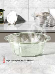 1 Gray Transparent Kitchen Dishwashing Basin - Grey - View 5