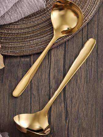 1pc Kitchen Gold Spoon For Household Use ,Kitchen,Christmas Gift