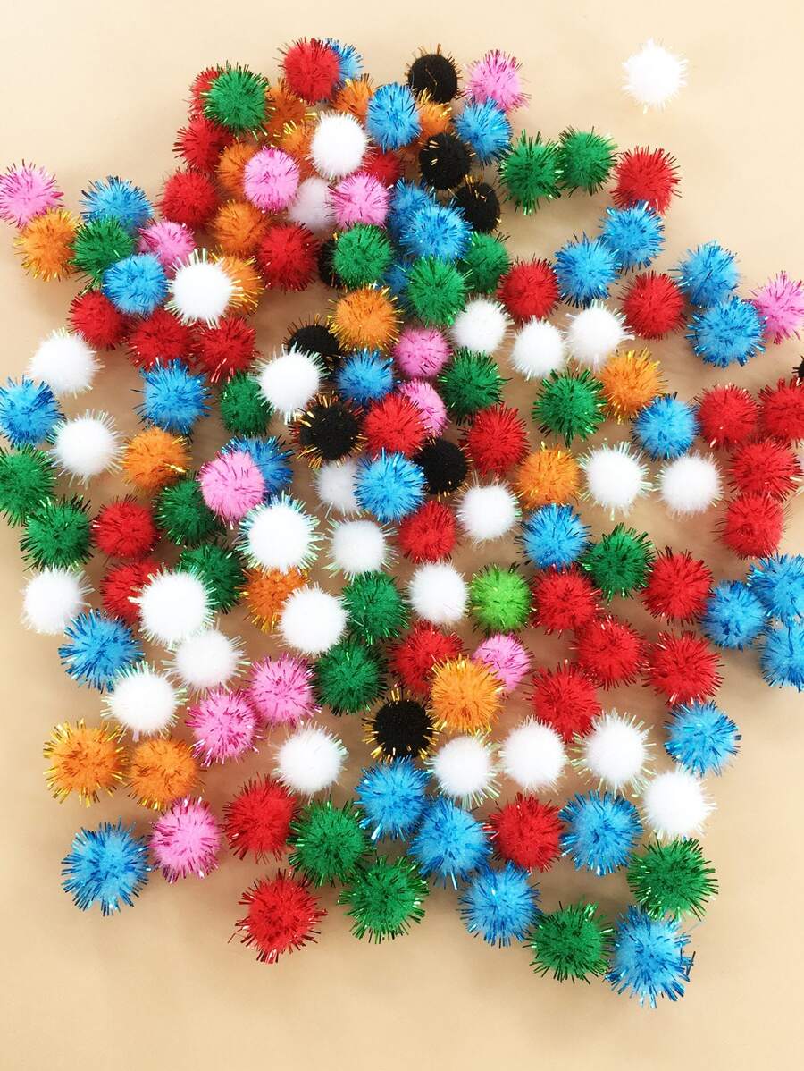 150 cái/bộ Vàng Hành Quả bóng Lông DIY Creative Mini Pom Pom - màu sắc - Xem 1