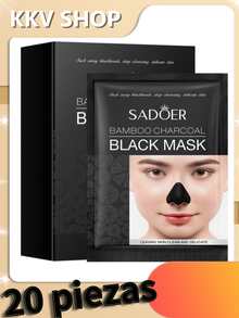 30 pcs Mascarilla Facial para Eliminar Puntos  de la Nariz: Tratamiento Revolucionario de Cuidado de la Piel con Carbón Activado - Mascarillas para Puntos  y Mascarilla Facial Eficaz - Como Quitar Puntos Negro de la Nariz en Minutos - Negro - Ver 3