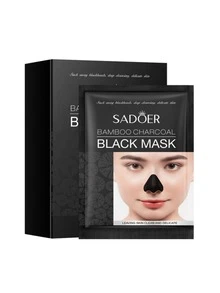 30 pcs Mascarilla Facial para Eliminar Puntos  de la Nariz: Tratamiento Revolucionario de Cuidado de la Piel con Carbón Activado - Mascarillas para Puntos  y Mascarilla Facial Eficaz - Como Quitar Puntos Negro de la Nariz en Minutos - Negro - Ver 6