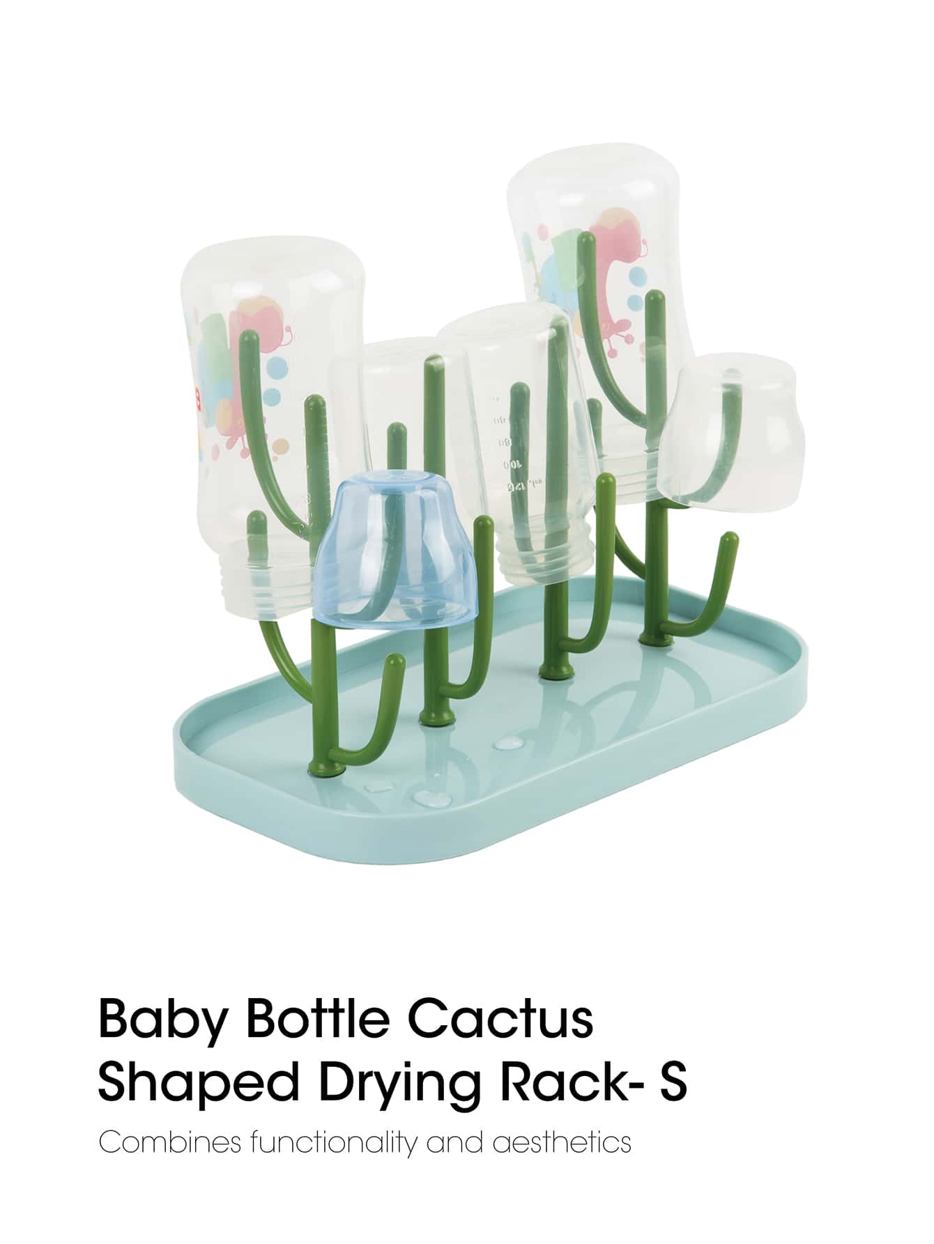 1 cái Trắng Em bé Chai Mặt bàn Giá phơi Đối với Em bé Chai Và Phụ kiện - màu xanh lá - Xem 1