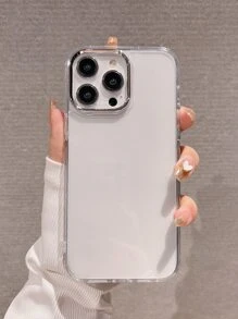 金属银色蝴蝶结透明软手机壳适用于 17 Pro Max/17 Pro/17 Air/17/16/16 Pro Max/16 Pro/16 Plus/15/15 Pro Max/15 Pro/15 Plus/11/12/13/14 Pro Max/XS/XR/11 Pro/11 Pro Max/12 Pro/12 Pro Max/13 Pro/13 Pro Max/7 Plus/14 Pro/14 Pro Max/14 Plus，简约创意设计 - 無色 - 查看 5