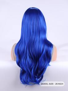 65cm fashion wig Long wavy Cosplay colored blue wig - Blue - View 4