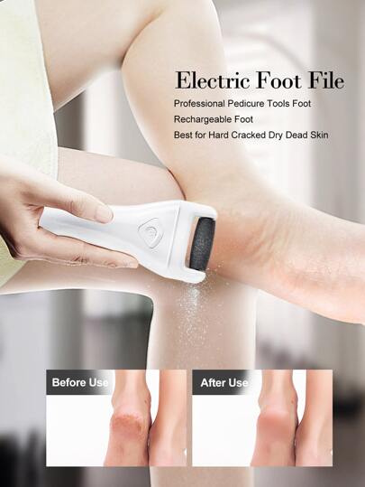 Electric Feet Callus Removers, 1pc Portable Electronic Foot File, Pedicure Foot Care Tool, Perfect for Dead,Hard Cracked Dry Skin