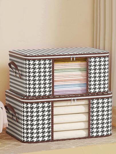10 Sacchetti Organizer Trasparenti Con Cerniera E Manici – Contenitori Per Abbigliamento, Maglioni, Lenzuola E Asciugamani