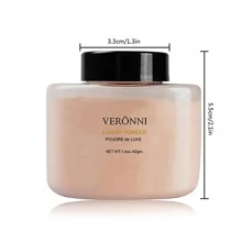 VERONNI 啞光整理彩妝鬆動定妝粉,持久覆蓋控油臉部化妝整理粉末狀粉餅 - 103 Light Brown - 查看 7