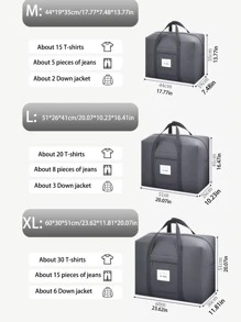 1PC Thickened Travel Bag, Luggage Bag, Clothing Storage Bag, Toy Storage Bag, Tool Storage Box, Suitable For Storing Travel Equipment Travel BagholidayLuggage Bag Weekend Bag Overnight Bag Back To School School Bag Travel Essentials Travel Organizer For Beach Summer Vacation Bag For School School Accessories School Stuff
