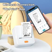 DETONGER P1 Handheld Portable Bluetooth Thermal Label Printer For Barcode, QR Code, Sticker, Used In Commercial Price Tag Printing For Food, Jewellery, Clothing Tag, Notepad For Home Mother's Day Gift - Green - View 4